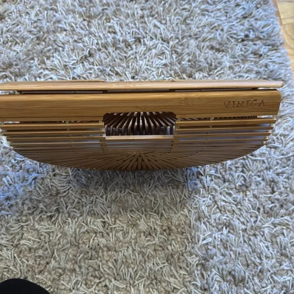 Cult Gaia Ark Inspired Bamboo Half Moon Bag - Picture 3 of 5